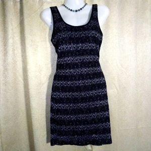 Wet Seal Vintage 90's Reversible Sparkle Black Mini Dress